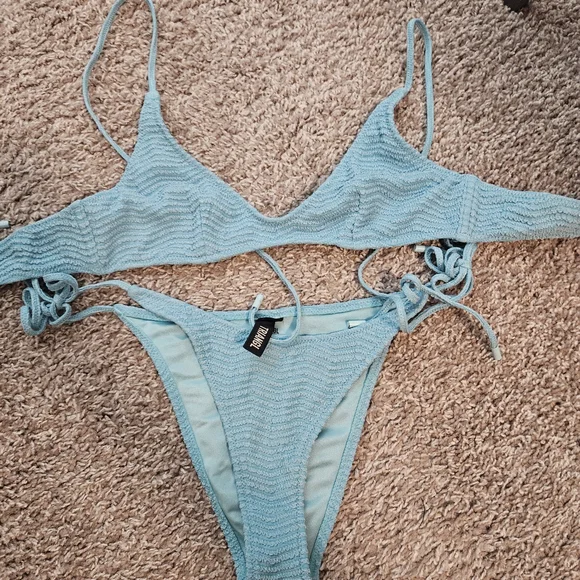 Triangl Swimwear Blue Bikini - Picture 1 of 3
